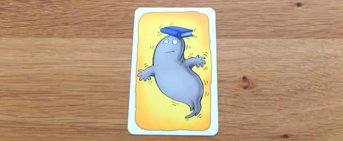 おばけキャッチのカード：「グレーのおばけ」と「青い本」が写っている