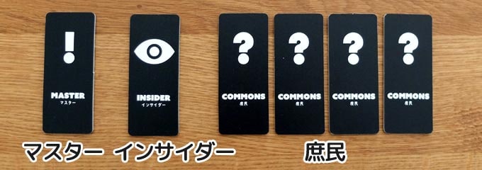 役割カード｜インサイダー・ゲーム